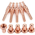 Miniatyrbillede 1 af 5: 5 stk. 9-8215 Elektrode + 5 stk. 9-8207 Dysetips Sæt Passer til Thermal Dynamics SL60/100 Plasmaskærebrænder, Dyser, Spændetænger og Linser