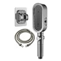 Miniatyrbild 1 av 5: Duschhuvud med Mikrofonförstärkning Multifunktionell Universal Duschhuvud Badrumstillbehör Grey Set A