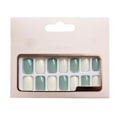 Miniatyrbillede 1 af 5: Farve Tryk-på Manicure, Solid Farve Mani style 1