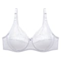 Miniatyrbild 1 av 5: Spets sexig bh för kvinnor, enfärgad, urringad underkläder, kvinnor, ultratunn, tjock c d-kupa, soutien gorge, plus size, underkläder White 80c