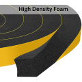 Miniatyrbild 2 av 5: Skumgummitätningstejp 6 mm (b) x 1,5 mm (t) Fönsterdörr Dragtätning Luft Black 12x10mm