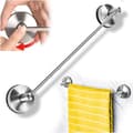 Sugpropp Handduksstång 42,8 cm Badrum Handdukshållare Rostfritt Stål Sugpropp Kök Diskhandduk Ringhållare Väggmonterad Sugpropp Duschhandduk