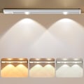 Pikkukuva 1 / 5: Kaappilamppu, 6000k ladattava LED-lamppu USB:llä, LED-yövalo magneettinauhalla kaappeihin/käytäviin/autotalliin/portaisiin