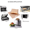 Miniatyrbillede 5 af 5: Toastposer Genanvendelige Non-stick Lommer Sandwich Toastposer 3 Stk, Toastposer Vaskbar Gave