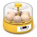 Miniatyrbild 1 av 5: Äggkläckare för kläckning av ägg, digital mini helautomatisk äggkläckare 6 ägg, inbyggd LED-ägglysning, uppfödare för kycklingar, ankor, fåglar