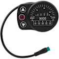 Miniatyrbillede 1 af 5: Cykel Display Meter, KT-900S Plastik Elektrisk LED Display Meter med Vandtæt Stik til Cykel Modifikation