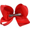 Miniatyrbilde 3 av 3: 12 stk. Hårbåndsløyfer 3 tommer Cheerleading Alligator Clips Tilbehør 2 Count Red
