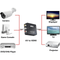 Miniatyrbilde 4 av 4: Mini Av Rca Cvbs Til Hdmi Video Audio Konverter Adapter Støtter 720 1080p For Kamera, Xbox 360, Ps1, Ps2, Wii, N64, Gamecube, Snes, Nes, Psp, Dvd Spiller