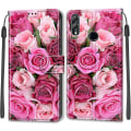 Miniatyrbillede 3 af 5: (Style 4) chooseu Etui til Huawei P Smart 2019 Læder Etui med Silikone Stødsikkert Wallet Flip Etui og Folio Stand Funktion Stilfuldt Mønster til Pige