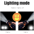 Miniatyrbild 2 av 5: Mnsun Nödradio FM-radio med Uppladdningsbart Batteri Handvev Ficklampa med Vevradio och 3 LED-lampor Radioalarm för Resor Bärbar Camping