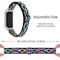 Miniatyrbillede 2 af 5: Udskiftningsurrem til Xiaomi Mi Band 7, nylonflettet elastisk justerbar løkke Style 14