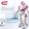 Miniatyrbild 4 av 5: RC-robotleksaker för barn, programmerbar smart fjärrstyrd robotleksak, intellektuell styrning, laddningsbar, gående dansande robot med geststyrning
