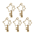 Miniatyrbillede 5 af 5: 5 stk. Mini udsøgte hule charms Diy nøglering vedhæng geometrisk ramme 16