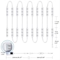 Miniatyrbillede 5 af 5: Hollywood Glam LED Vanity Lights Kit, 3 meter dæmpbare spejllamper, helkropsspejl & badeværelsesspejl belysning, stik til gulv