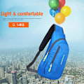 Miniatyrbild 3 av 5: Cykelaxelväska utomhus fritidssportväska lätt polyester crossbodyväska Blue