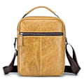 Miniatyrbild 3 av 5: BULLCAPTAIN 0300 Messenger Bag i toppskiktsläder, retro, enkel axelväska för män Brown