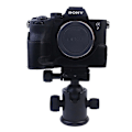 Pikkukuva 5 / 5: PU-nahkainen kameran pohjakotelo, suojaava puolikotelo Sony A7M4/A1/A7S III/A7S3/A7R5 -kameroille Black