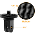 Miniatyrbillede 4 af 5: Stativmonteringsadapter, Kameramonteringsadapter, 1/4\" -20 Stativadapter Kompatibel med Gopro Hero Sony Xiaomi yi Sjcam