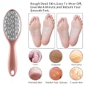 Miniatyrbillede 5 af 5: Fodrasp Fodfil Fodpleje Pedicure Metaloverfladeværktøj til fjernelse af hård hud, fil i rustfrit stål rose gold