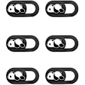Miniatyrbild 1 av 5: 6 st söta panda mönster glidande kameraöverdrag integritetsskydd webbkameraskydd för bärbar dator