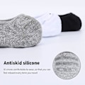 Miniatyrbillede 2 af 5: Ankelstrømper til mænd 6 par Acsergery gave, tynde skridsikre sportssokker til mænd, lavt skåret usynlige