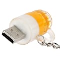 Miniatyrbillede 3 af 3: Computer Tilbehørssæt Øl Nøglering Stil USB Flash Disk Med 2gb Hukommelse