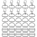Miniatyrbild 1 av 5: Metallspänne Swivel Hooks D-ringar & Spänne Spänne Syklämma För Vävning