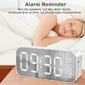 Miniatyrbild 2 av 5: 2 i 1 väckarklocka med Bluetooth-högtalare, USB-laddningsbar, LED-display, stereoljud