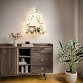 Miniatyrbilde 2 av 3: Grønn Stil LED Strip Vegghengende Hyller Pakke Tre Flytende Tauhylle For Hjemmedekorasjon