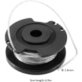 Miniatyrbillede 3 af 5: 4 stk. Spole og tråd til græstrimmer, erstatning F016800569, kompatibel med Easygrasscut 23/26/18/18-230/18-260/18-26 spolelinjer