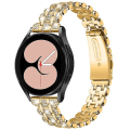 Miniatyrbilde 1 av 5: 20mm rustfritt stål erstatningsklokkereim for Samsung Galaxy Watch3 41mm/Watch 42mm Rhinestone-reim Gold