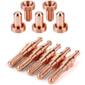 Miniatyrbillede 4 af 5: 5 stk. 9-8215 Elektrode + 5 stk. 9-8207 Dysetips Sæt Passer til Thermal Dynamics SL60/100 Plasmaskærebrænder, Dyser, Spændetænger og Linser