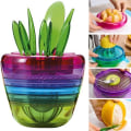 Miniatyrbilde 1 av 5: Fruktverktøy Eplekutter Fruktsalat Kiwi Skreller Sitrus Tomat Sitron Juicer 10i1 Blomsterpotte Design Kjøkkenverktøy Kjøkkenutstyr