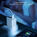 Miniatyrbilde 3 av 5: XUNDD XDCH-043 40W PD Hurtiglader GaN Telefonlader Brannsikker PC Dobbel Type-C Vegglader