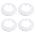 Pikkukuva 1 / 5: 4 kpl Seinälaipan ulkohalkaisija Laippa Helppo asennus Muovinen patterin peitelevy Vesiputken viemärilinjan suojus Kaulus Seinäputken suojus Koristelu Pi White 34mm
