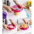 Miniatyrbillede 3 af 5: Frugtværktøj Æbleskærer Frugtsalat Kiwi Skræller Citrus Tomat Citron Juicer 10i1 Blomsterpotte Design Køkkenredskaber Køkken Gadgets