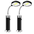 LED Grill Lys [2 stk.], Magnetisk Grill BBQ Lys Sæt Fleksible Grill Lamper Udendørs Grill Lys Grill Tilbehør Sort