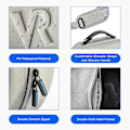 Miniatyrbillede 4 af 5: DEVASO Opbevaringstaske i PU-læder til PlayStation VR2 VR-briller Stødsikker Tote Crossbody Taske