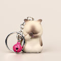 Miniatyrbillede 3 af 5: Kat Nøglering Charms, Nøglering Sød Nøglering Genert Tyk Killing Pynt Taske Dekoration 3 stk