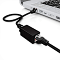 Miniatyrbillede 2 af 5: Koblingskabel Konnektor Patchkabel Ethernet Skærmet Modulær Adapter 2x Rj45 Hun Socket Dsl Lan Sort