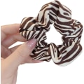 Pikkukuva 3 / 5: Leopardikuvioiset hiusdonitsit, eläinkuvioiset donitsit, 3 kpl poninhäntäpidikkeitä Brown Zebra