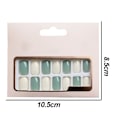 Miniatyrbillede 2 af 5: Farve Tryk-på Manicure, Solid Farve Mani style 1