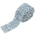 Miniatyrbillede 1 af 5: Rhinestone Bånd Wrap Diamant Mesh Wrap Rulle Glitrende Krystaldekorationer til Bryllup Fødselsdagsgaveindpakning, 2 yard 3CM Bred 180cm Lang (Lyseblå)