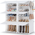 Miniatyrbillede 1 af 5: Skohylde, 5-lags skoskab, plastik skohyldeorganiser til garderobe, entre, soveværelse, indgang