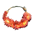 Miniatyrbilde 1 av 5: LED Blomsterkrone, Blomsterkrans Hodebånd Lysende LED Blomsterhodeplagg Blomsterhodebekledning shape6
