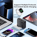Pikkukuva 4 / 5: 100W GaN -laturiadapteri, 2 Type-C + 1 USB-A, kannettava seinälaturilohko, tukee useita protokollia White