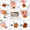 Miniatyrbild 4 av 5: 480 st metall dubbla lock nitar dubbar runda nitar för diy läderhantverk väska bälte kläder kläder skor husdjur krage fixverktyg 360pcs with pliers