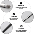 Miniatyrbillede 3 af 5: Dobbelt-endet Concealer Børste, Lavet af Fiberhår, Aluminiumsrør, Birkemaling, Let at Bruge