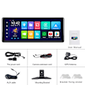 Miniatyrbild 5 av 5: Bilvideospelare för Android-system 10.26\" HD-skärm med stöd för Carplay & Android Auto, GPS, WiFi, DVR-inspelning