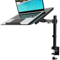 Miniatyrbild 1 av 5: Laptopbord, skrivbordsfäste för 1 bärbar dator, helt justerbar, 22 lbs kapacitet med ventilerad kylplattform